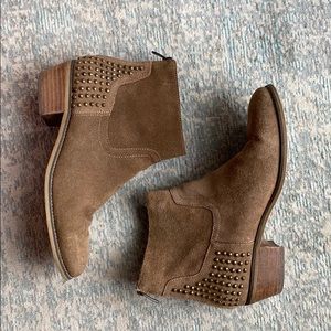 Marc Fisher Zen Studded Leather Suede Booties